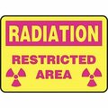 Accuform RADIATION Safety Sign RESTRICTED MRAD916VS MRAD916VS